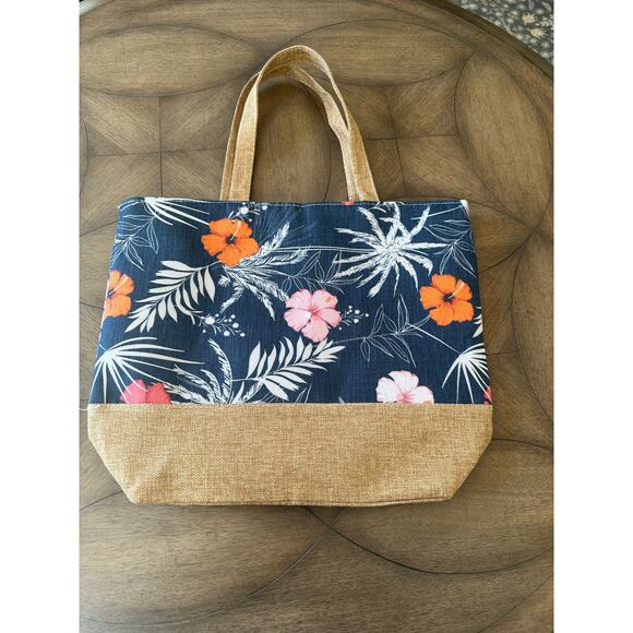 Fun Beach Bag / Tote / Purse - Summer Vibes & Practical Too!  NWOT 17x14 - Picture 3 of 6